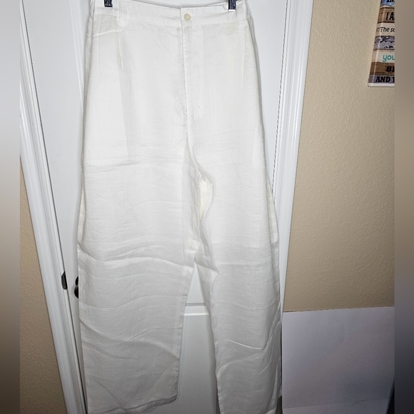 GodBody Other - GodBody Collection , Men's White 100% Linen Dress Pants, Big & Tall Size 44